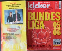 Fußball Football DFB KICKER SONDERHEFT BUNDESLIGA 2005/06 + STECKTABELLE + DVD