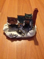 John Hine Studios House Figure Maple Sugar Shake In Box By Maurice Wideman pr