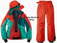 Crivit Damen Skianzug Snowboardanzug Skijacke Skihose rot 38 40 M L  neu