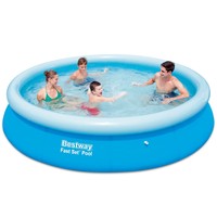 Bestway Fast Set Schwimmbecken Schwimmbad Pool Familienpool aufblasbar rund