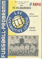 EC 1966/67 Kopie/Reprint Lok Leipzig - FC Kilmarnock