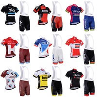 2016 Kurzarm Radfahren Fahrrad Trikot Radtrikot+Trägerhose Rad Hose Shorts Set