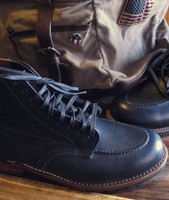 Red Wing Leder Schuhe Indy Boot Moc Beckman schwarz 9029 NP 359€ 41,5 42 black