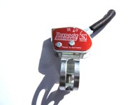 F & S TORPEDO SACHS SCHALTHEBEL ROT 3 GANG LUX SCHWARTZ PLAST CAP - NEU 70/80's