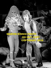 ROLLING STONES PHOTO MICK JAGGER , KEITH RICHARDS 8x11" pic 1972 L.A.FORUM, CALI