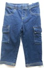 The Children's Place Girls 3T Denim Cargo Capri Jeggings NWT 