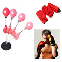 Boxen Set Punchingball Standboxsack Standbox Handschuhen Punching Training - A++