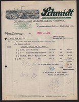 OSCHERSLEBEN, Rechnung 1925, Kakao- und Schokoladen-Fabrik Schmidt Söhne