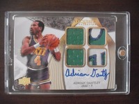 EXQUISITE 07-08 EXQUISITE EXTRA ADRIAN DANTLEY SICK QUAD JERSEY PATCH AUTO 2/3