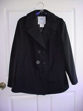 Regulation Issue US Navy 100% Wool Female Pea Coat Peacoat Overcoat 16S USN