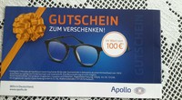 Apollo Optik 100 Euro Gutschein