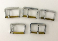 Lot of 5 Elgin NOS WWII Military Steel Buckles
