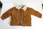 Gymboree Baby Boy Brown Corduroy Flannel Lined Jacket Fall Winter 12-24 mos