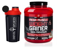 5,0 kg (6,98€/kg) BWG Mega Muscle Weight Gainer Masseaufbau Body World Group