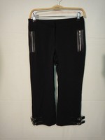 mJ_15434 Damen 3/4 Hose Gr. S schwarz; Stretch