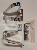 MKS HALF CLIP Pedalhaken Retro Fixie Singelspeed Rennrad Stahl Steel verchromt