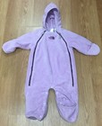 North Face Fleece Bunting Baby Snow Suit Sz 3-6M in lavender