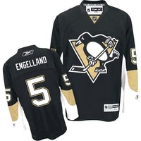 NHL Pittsburgh Penguins Deryk Engelland Premier Eis Hockey Shirt Jersey