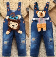 1pcs Baby toddler boys Girls Kids jeans rompers baby bottoms cute jeans sz 1-3T