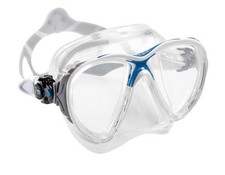 Cressi Big Eyes Evolution Crystal Mask White-Blue ~ New ~ Authorized Dealer