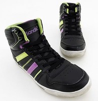 Sneaker Sandic Schnürer Kunstleder schwarz Gr. 39