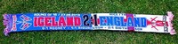 ISLAND Sieg Schal gegen England 2-1 EM 2016 + neu+100 % Acryl+ ICELAND Kultschal