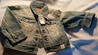 New with tags Children's Place toddler girl's light denim jean jacket 12 months