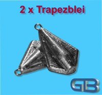 2 x Trapezblei 20g, 40g, 60g, 80g Karpfenblei Blei Grundblei Angelblei