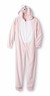 Girls Joe Boxer Pink Bear One Piece Pajamas size 6/6X Fleece PJ Blanket sleeper