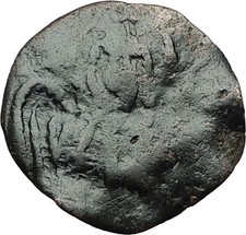 PALAELOGUS Dynasty 1259AD Trachy ARCHANGEL SAINT MICHAEL Byzantine Coin i59372