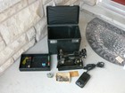 SINGER BLACK FEATHERWEIGHT 221 SEWING MACHINE, #AH560142 with CASE & ACCESSORIES