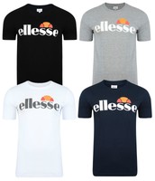 New Men's Ellesse Logo T-Shirt Cotton Top Tee - Retro Vintage Branded Fashion