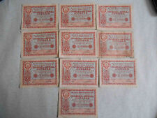 Ussr 1958 Ukraine Republic State lottery 5 karbovantsev 10 pieces in one lot Set