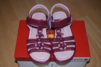 %% NEU~EDEL~RICOSTA KINDER LEDER SCHUHE SANDALEN 33~BALLERINAS~GLITZER~LUXUS PUR