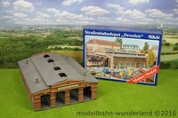 Pola H0 Straßenbahndepot "Dresden" Meister-Modell 675 Tram Straßenbahn