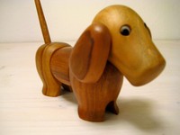 50er Jahre Holz Dackel Hund Bojensen Era Danish Design 50s Brezelhalter