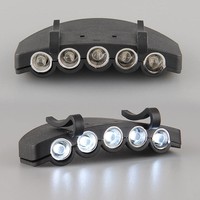 Neu 5-LED Headlight Scheinwerfer Für Angeln Camping Stirnlampe Außenleuchte