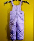 Circo Infant Girls Light Purple Lilac Lavender Bib Snowpants Size 12 Months EUC