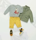 NWT NEW Gucci baby boys khaki green quilted padded jacket 3/6 6/9 9/12m