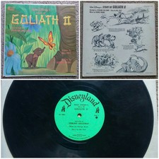 STORY OF GOLIATH II 2 Walt Disney Record for Children Rare LP Vinyl 12" 1965