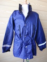 USG KINDER & DAMEN REITJACKE KAPUZE BLAU WASSERDICHT REGENJACKE VERSTELLBAR