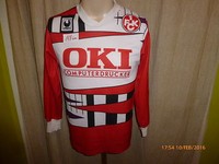 1.FC Kaiserslautern uhlsport Langarm Trikot 19921/92 "OKI COMPUTERDRUCKER" Gr.S 
