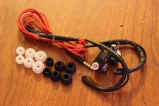 -READ- Beats By Dre (Black) PowerBeats Sport In Ear Headphones -Cracked Plastics