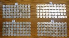 New listing
10 Rolls Of Twenty (20) 90% Silver 1964 Kennedy Half Dollars - 200 Coins Total