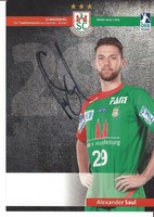 Autogrammkarte AK signiert signed SC Magdeburg ALEXANDER SAUL