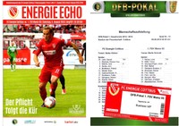 Programm + Ticket FC Energie Cottbus - FSV Mainz 05  09.08.2015 DFB-Pokal