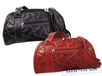 STEFANO Designer Handtasche Umhängetasche Bowling Bag - Echtleder