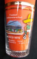 Orig.Glas    WM MEXICO 1970  -  Sonderedition  !!  EXTREM SELTEN