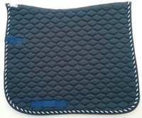  Schabracke Sattelunterlage  Satteldecke  Sattelpad  Dressur marine