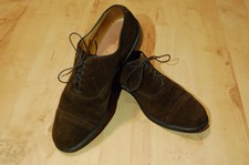 ALLEN EDMONDS BYRON BROWN SUEDE CAPTOE OXFORD 9 A - Lightly used